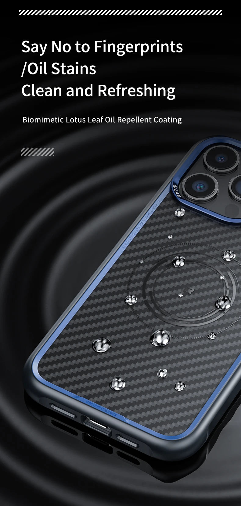 ROCK Kevlar Magnetic Case for iPhone 15 Pro Max Metal Lens Military Grade Shockproof Cover for iPhone 15 Compatible with MagSafe - Caseverse