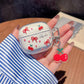 Suitable For Lenovo LP40 TWS Earphone Protective Case Cartoon Cherry Bow Headset Soft TPU Clear Earphone Cover With Keychain Caseverse