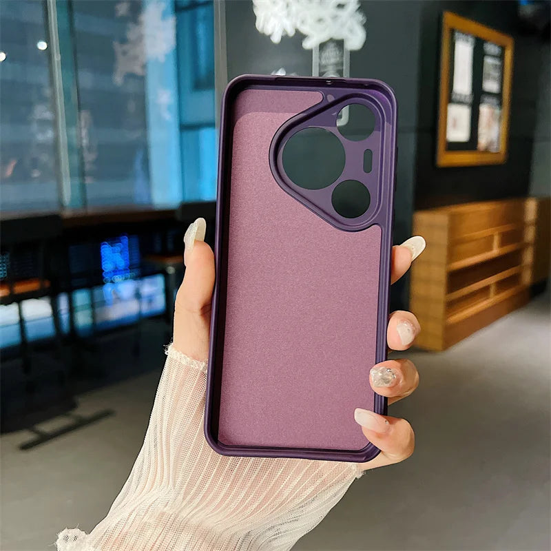 Silicone Magnetic Phone Case for Huawei Pura 70 Pro Plus Ultra Magsafe Wireless Charging Anti Drop Protective Cover Bumper - Caseverse