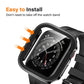 Electroplating Waterproof Case for Apple Watch Cover 41mm 40mm 45mm 44mm Screen Protector Glass Bumper iWatch 4 5 6 SE 7 8 9