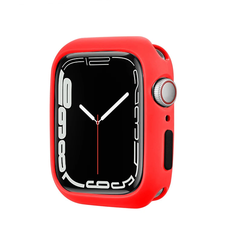 Candy Soft Silicone Case for Apple Watch Cover 9 8 7 6 Se 5 45mm 42mm 38 Protection Iwatch Serie 44mm 40mm 41mm Bumper for women