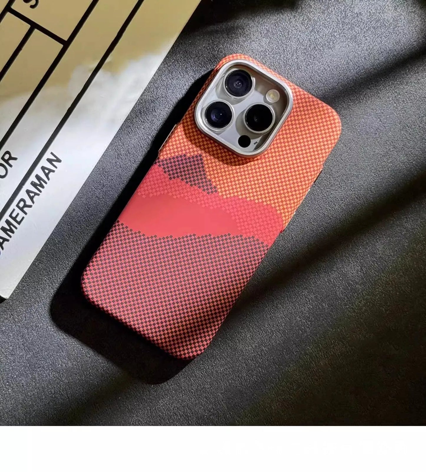 Magnetic Kevlar Carbon Fiber Pattern For iPhone 16Pro 15 Pro Max 14 13 12 Pro Plaid Personalized Phone Case For 12 13 14 Pro Max Caseverse