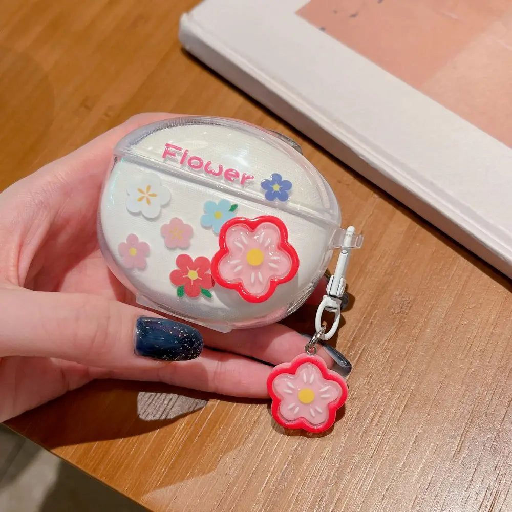 3D Flower Fruit Pattern Headphone Case For Xiaomi Redmi Buds 6 Buds 5 Pro Buds4 Active Buds 4 Lite Cover With Lovely Keychain Caseverse