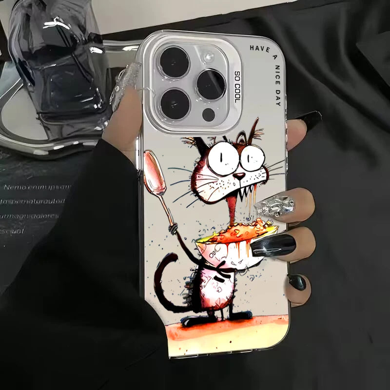 Personalized graffiti Cartoon Cat Phone Case For Xiaomi Redmi Note 13 12 11 Pro Plus 5G 12S 11S 10S 10 Pro Redmi 13C 4G Cover Caseverse