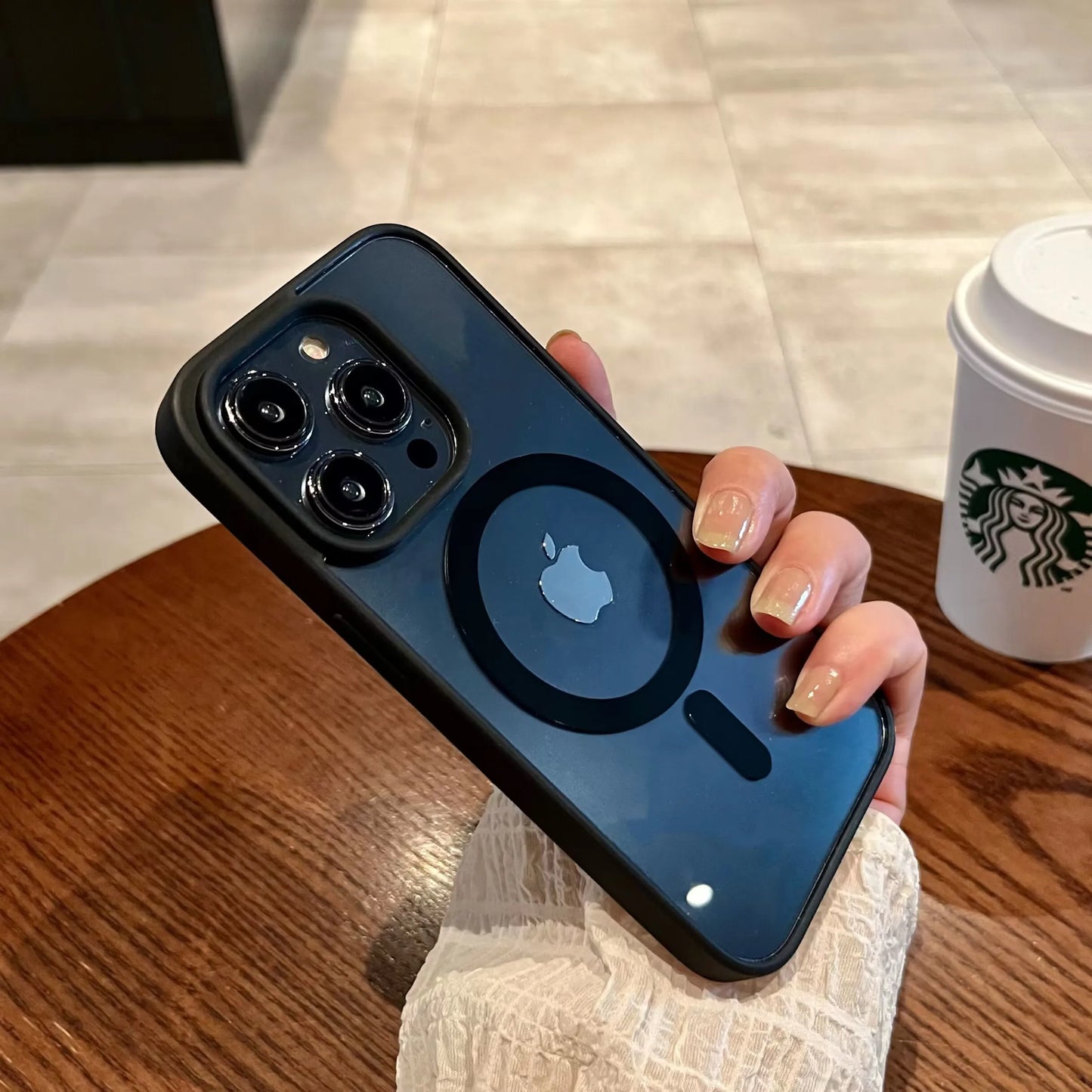 Luxury Magsafe Wireless Charge Phone Case for iPhone 16 15 14 Plus 13 12 11 Pro Max Mini Magnetic Soft Bumper Transparent Cover - Caseverse