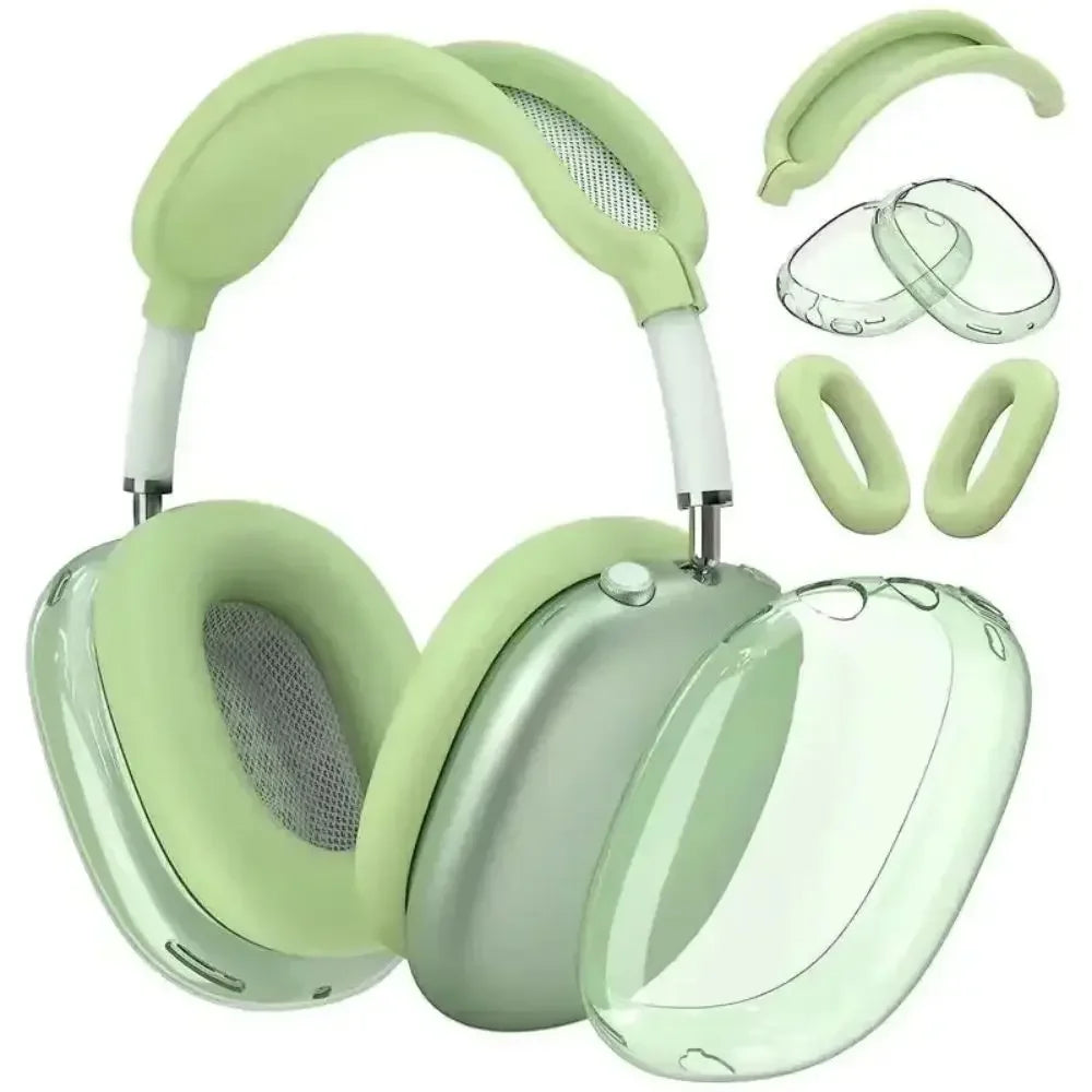 3 in 1 Soft Silicone Skin Protector Headphones Case For Airpods Max Cases Anti Scratch Shockproof Earphone Cover Accessories Caseverse