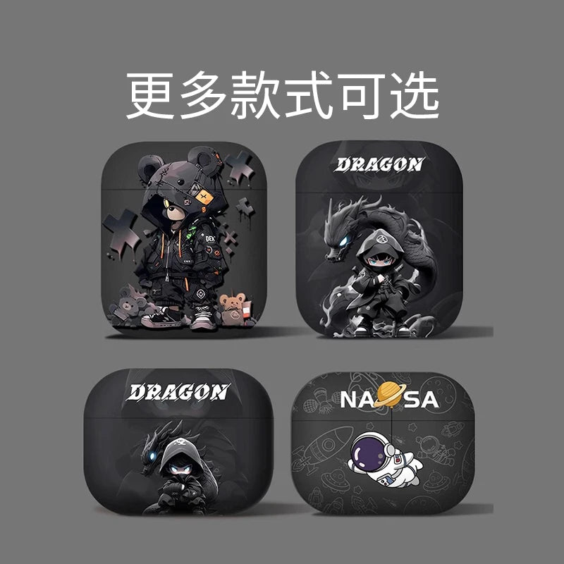 For AirPods 4 2024  pattern wireless earphone frosted shell protective case suitable for Airpods 4 Pro 1 2 3  wholesale ﻿