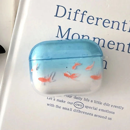 Cute and ornamental koi gradient earphone case for airpods 2 3 4 TPU soft protective cover for airpods pro 2 2nd charge box case Caseverse
