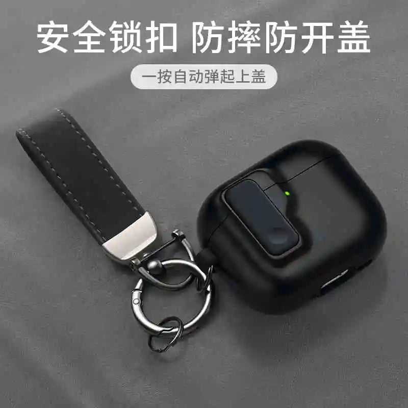 2024 New Hard Protector for AirPods 4 with Magnetic Lid Lock Hybrid Case Luxury Protection Cover for Apple AirPods 4(USB C)