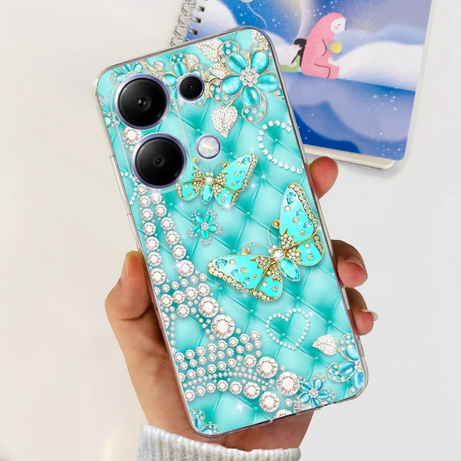 For Xiaomi Poco M6 Pro 2024 Case New Fashion Marble Cartoon Cover Soft Clear Silicone Funda For Xiaomi Poco M6 Pro 4G Phone Case - Caseverse