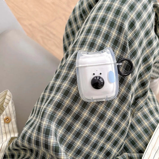 Ins 3D puppy funny dog cartoon wireless bluetooth charging box for apple airpods 1 3 pro 2nd 2 4 relif earphone case