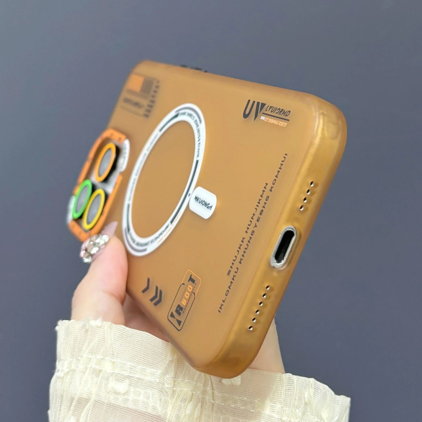 Matte Frosted Skin Feeling Magnetic Phone Case For iPhone 16 Pro Max 15 14 Magsafe Wireless Charge Back Metal Lens Frame Cover - Caseverse