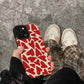 Fashion Red Love Heart Silicone Case For iPhone 11 12 13 14 15 Pro Max Mini X XS XR 8 7 16 Plus Soft Leather Shockproof Cover - Caseverse
