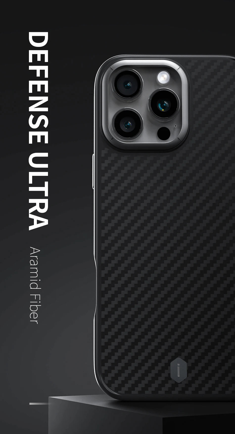 WiWU Kevlar Mobile Phone Case for iPhone 16 Pro Max TPU Frame Anti-fingerprint Case for iPhone 16 Pro N52 Magnetic Attached - Caseverse