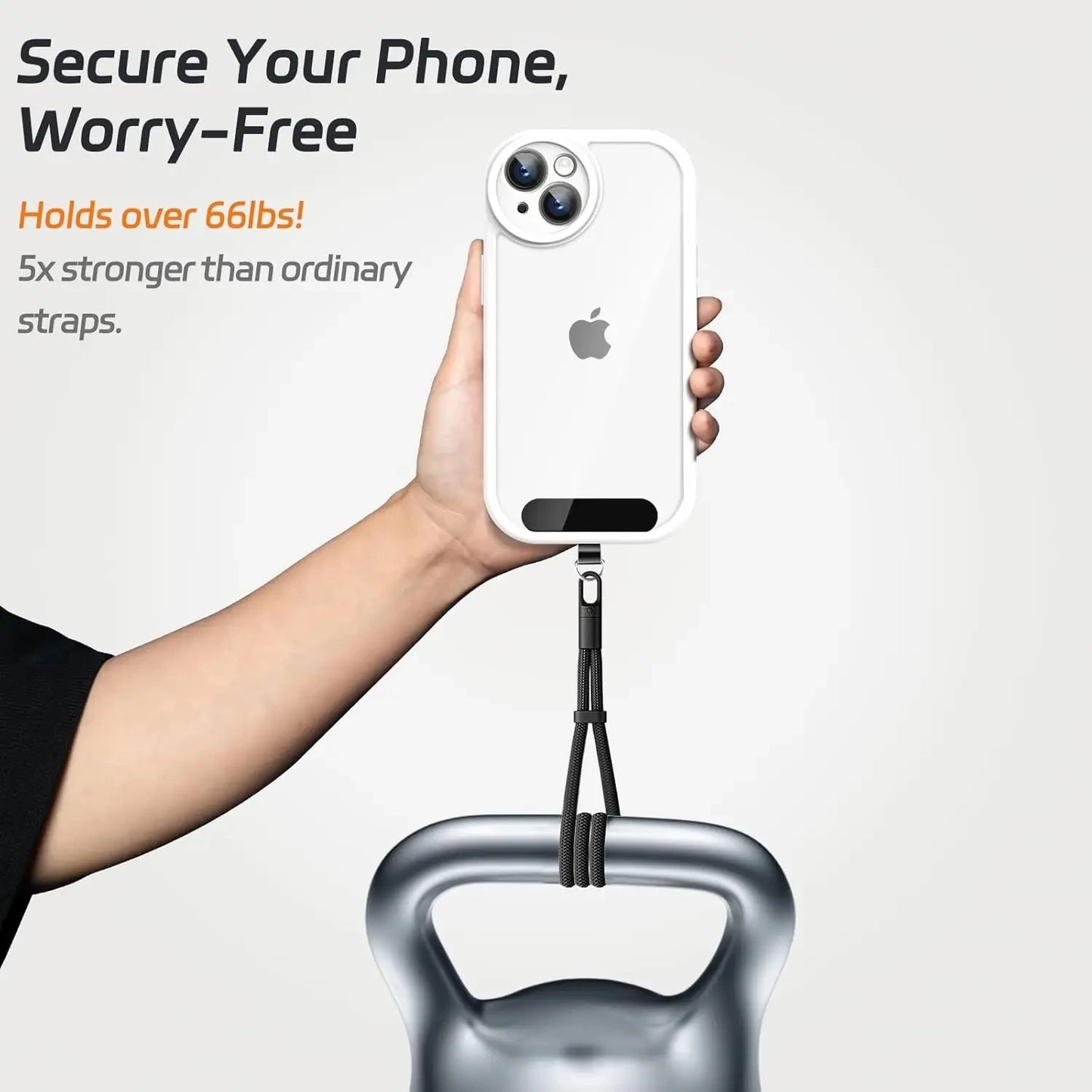 Lanyard - Adjustable Phone Strap Clip Holder for All Phone Case 7mm Thick (Neck & Shoulder & Crossbody / Wrist)