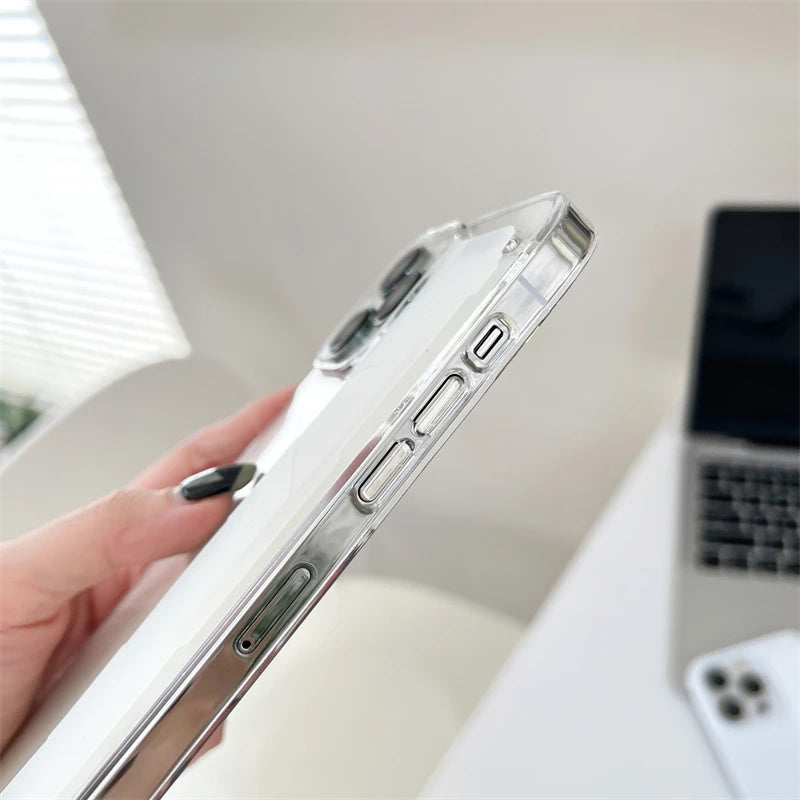 Luxury Solid Stretch Silicone Wrist Strap Case For iphone 11 12 13 14 15 Pro Max Plus UltraThin Matte Shockproof Hard Back Cover - Caseverse