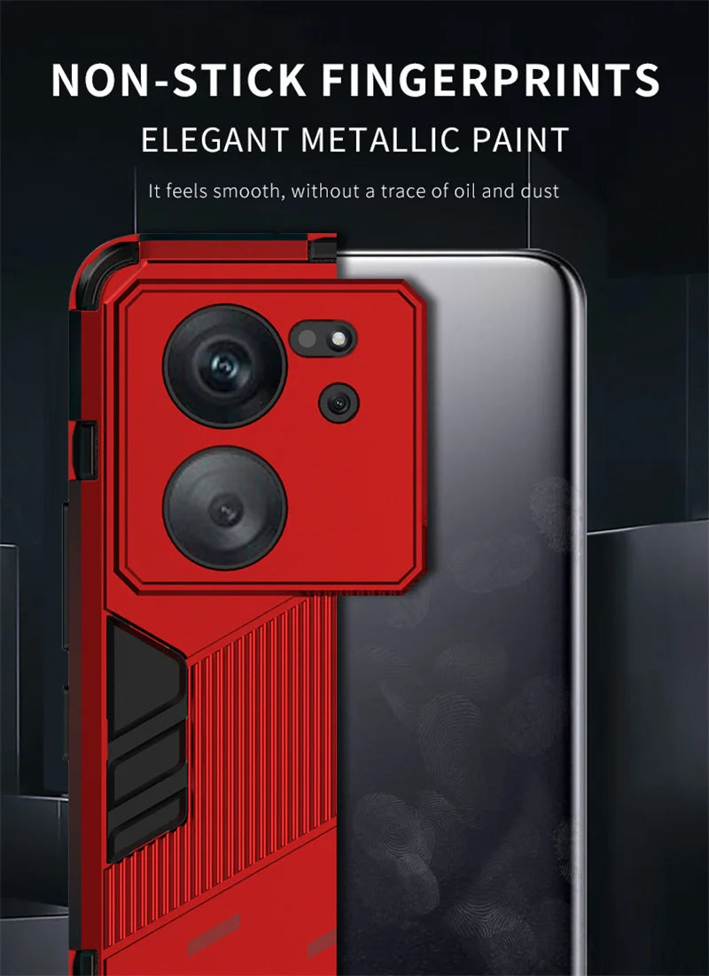 Rugged Armor Shockproof Phone Case For Xiaomi Mi 11 12 13 Lite 14 10T 11T 12T 13T Poco F3 F4 F5 Pro Holder Stand Back Cover - Caseverse