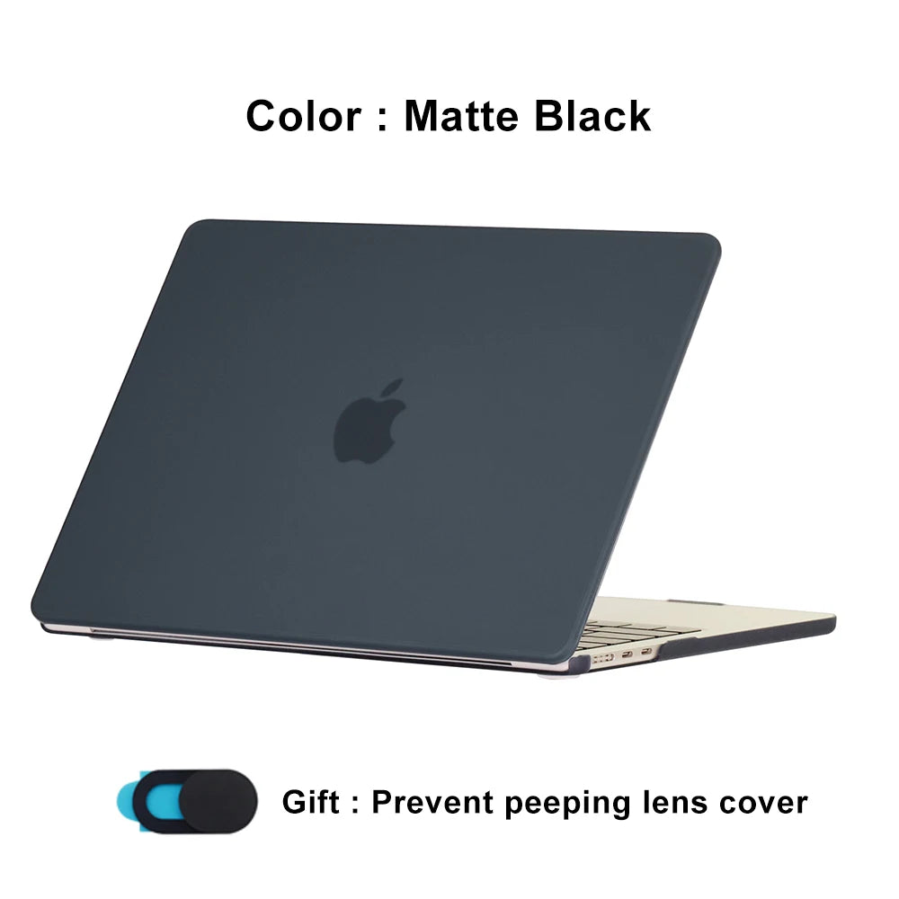 Laptop Cases for MacBook Air 15 Case M4 2025 A3241 Touch ID pasta macbook Air 15.3 inch 2024 M3 A2941 M2 2023 A3114 Funda shell