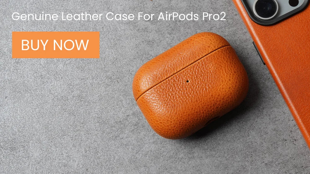 YMW Magnetic Genuine Leather Case for iPhone 16 Pro Max 15 14 Personality Cowhide Magnetic Phone Cover - Caseverse