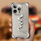 iPhone Phone Case Metal 3D Hollow Case For iPhone16 ProMax 14 15 Pro 16Plus  Aluminum Alloy Track Shell Air Bag Shockproof Cover Caseverse