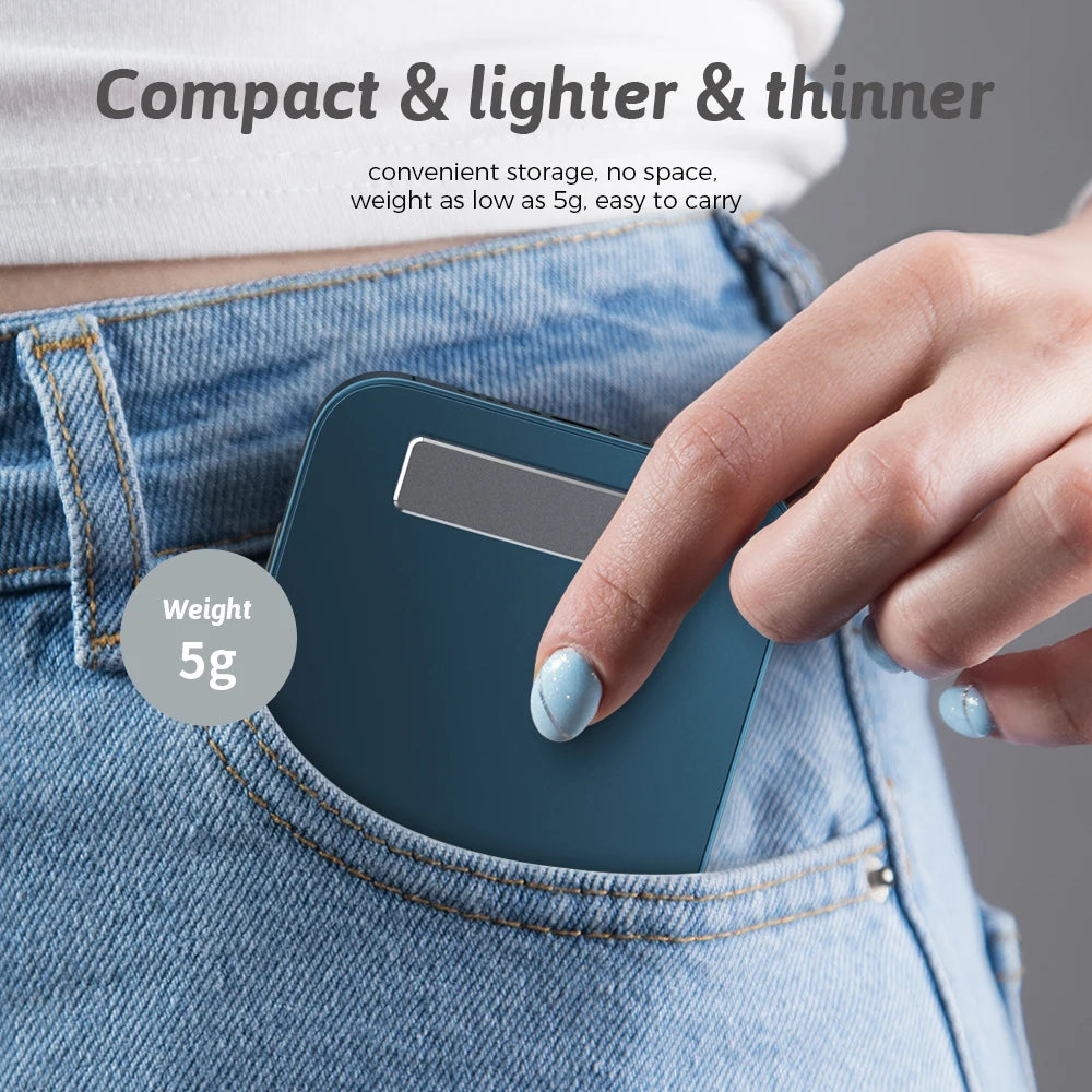 Metal Folding Phone Holder Alloy Invisible Back Stick Phone Desktop Holder Portable Mobile Support Phone Stand for iPhone Xiaomi - Caseverse