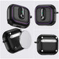 Armor locking clasp Earphone Cover For AirPods 4 3 2Pro With Plated Purple Strips With Magnetic Attraction Protective Case