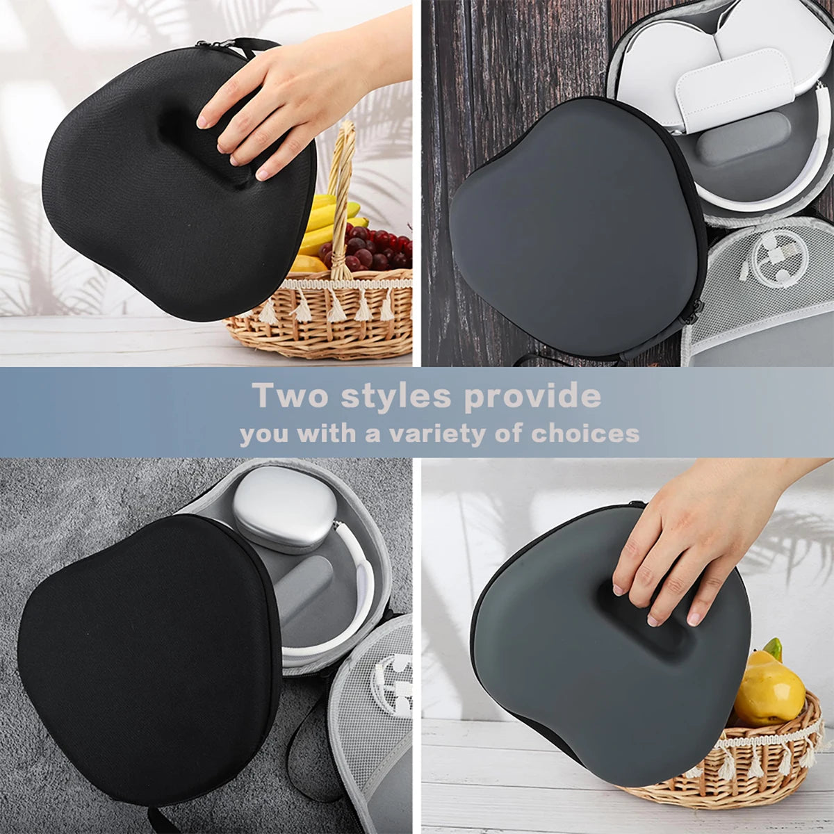 Suitable for AirPods Max hard case supports sleep mode travel portable bag wireless earphone protective case storage box Caseverse