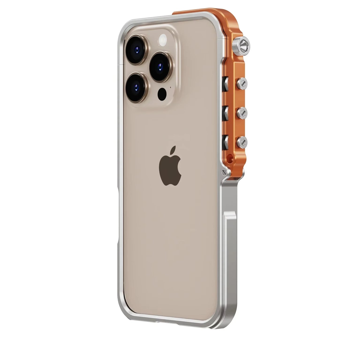 Luxury Aluminum Alloy Armor Frame Phone Case For iPhone 13 14 15 16 Pro Metal Removable Shockproof Cover