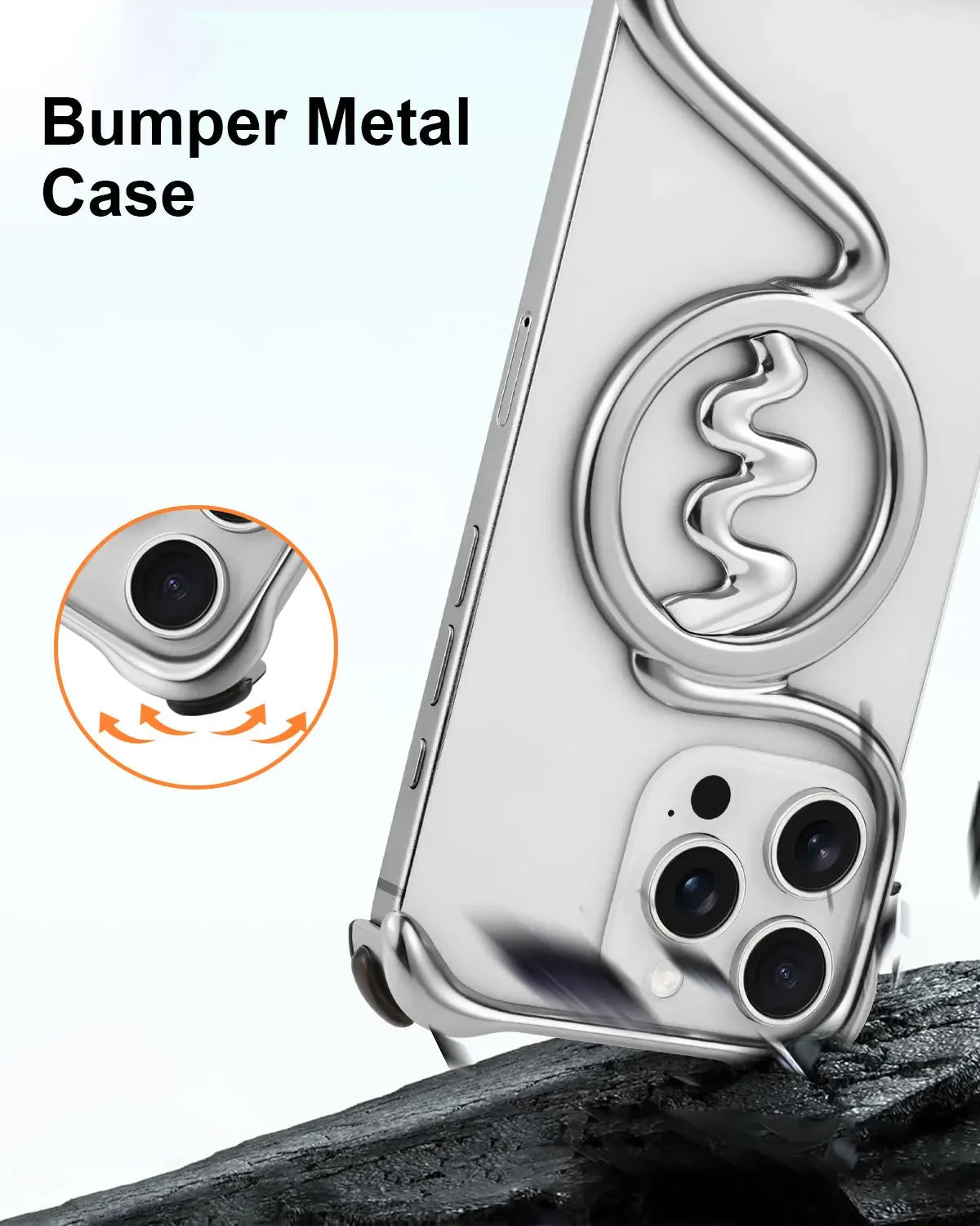 Oatsbasf Metal Phone Case for iPhone 16/16 Pro/16 Pro Max Ultra-thin Frameless Magsafe Shockproof Minimalist Protective Covers Caseverse