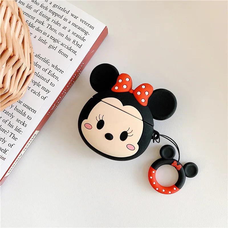 3D Cartoon Silicone Case for Airpods 1 2 3 Pro Wireless Earphone Protective Cover for Airpods Pro2 with Hook Caseverse