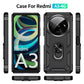 For Xiaomi Redmi A3 4G Case Rugged Armor Phone Case For Redmi A3 A 3 RedmiA3 4G Magnetic Ring Holder Shockproof Cover - Caseverse