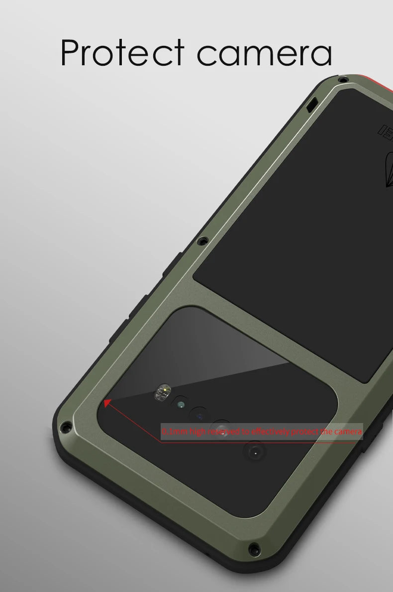 Love Mei Phone Case for  LG V60 Silicone Military Grade Metal Protective Case Shock Proof Dust Proof Cover - Caseverse