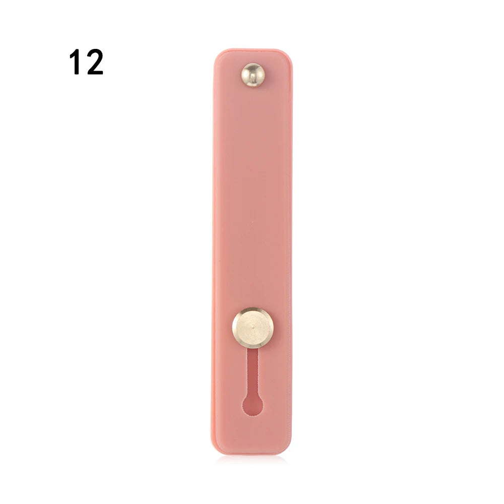 Push Pull Rainbow Phone Grip Silicone Phone Stand Finger Ring Holder Finger Strap Bracket Portable Telescopic Wrist Band - Caseverse