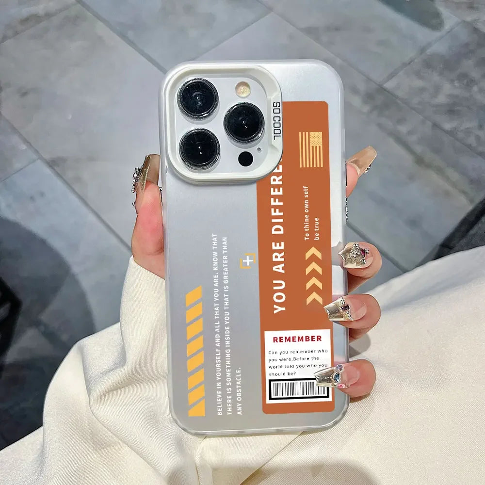 Case For Honor X6B X9B X8B X7B X7A X8A X9A X50I Label Letters Luxury Silver IMD Phone Case HonorX7B 4G X9A 5G Back Cover Fundas - Caseverse