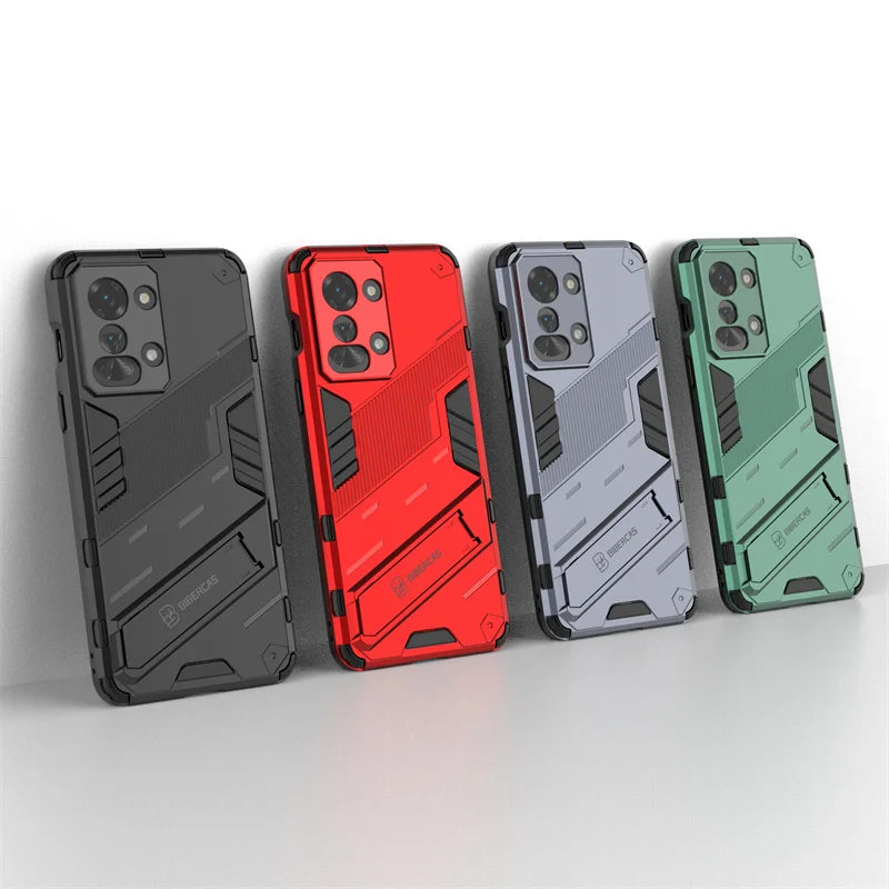 For Oneplus Nord 2T 5G Case Armor Shockproof Phone Cases For One Plus Nord2T Nord 2 T Stand Holder Rugged Silicone Cover Coque - Caseverse