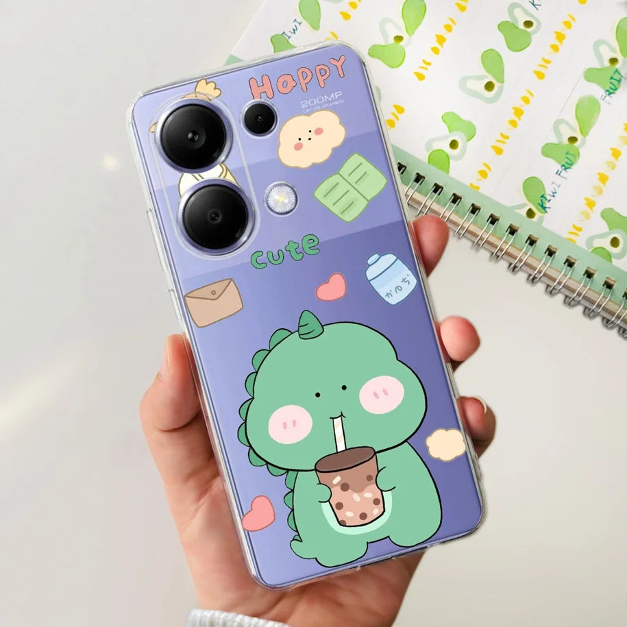 For Xiaomi Poco M6 Pro 2024 Case New Fashion Marble Cartoon Cover Soft Clear Silicone Funda For Xiaomi Poco M6 Pro 4G Phone Case - Caseverse