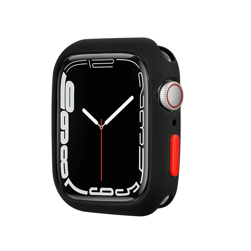 Candy Soft Silicone Case for Apple Watch Cover 9 8 7 6 Se 5 45mm 42mm 38 Protection Iwatch Serie 44mm 40mm 41mm Bumper for women