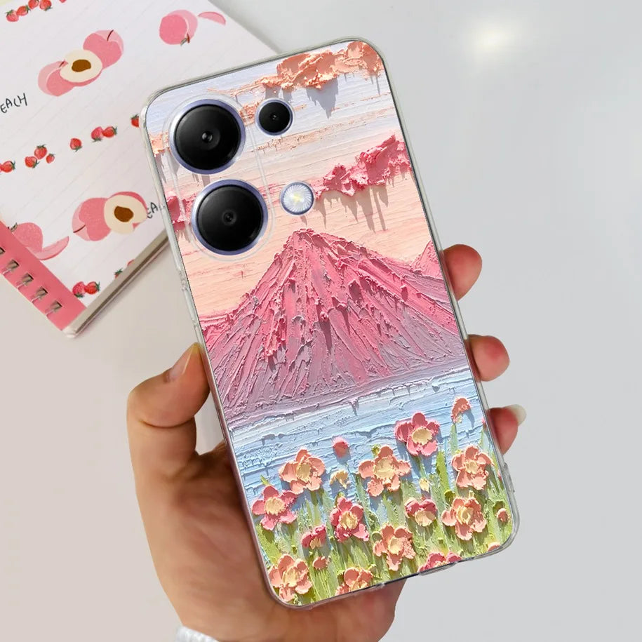 For Xiaomi Poco M6 Pro 2024 Case New Fashion Marble Cartoon Cover Soft Clear Silicone Funda For Xiaomi Poco M6 Pro 4G Phone Case Caseverse