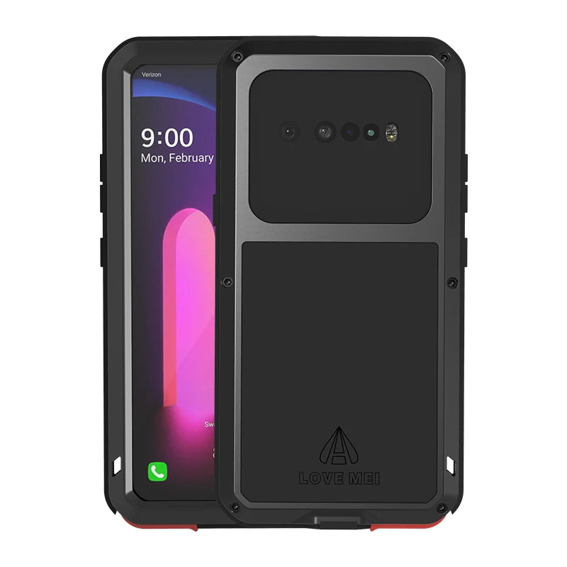 Love Mei Phone Case for  LG V60 Silicone Military Grade Metal Protective Case Shock Proof Dust Proof Cover - Caseverse