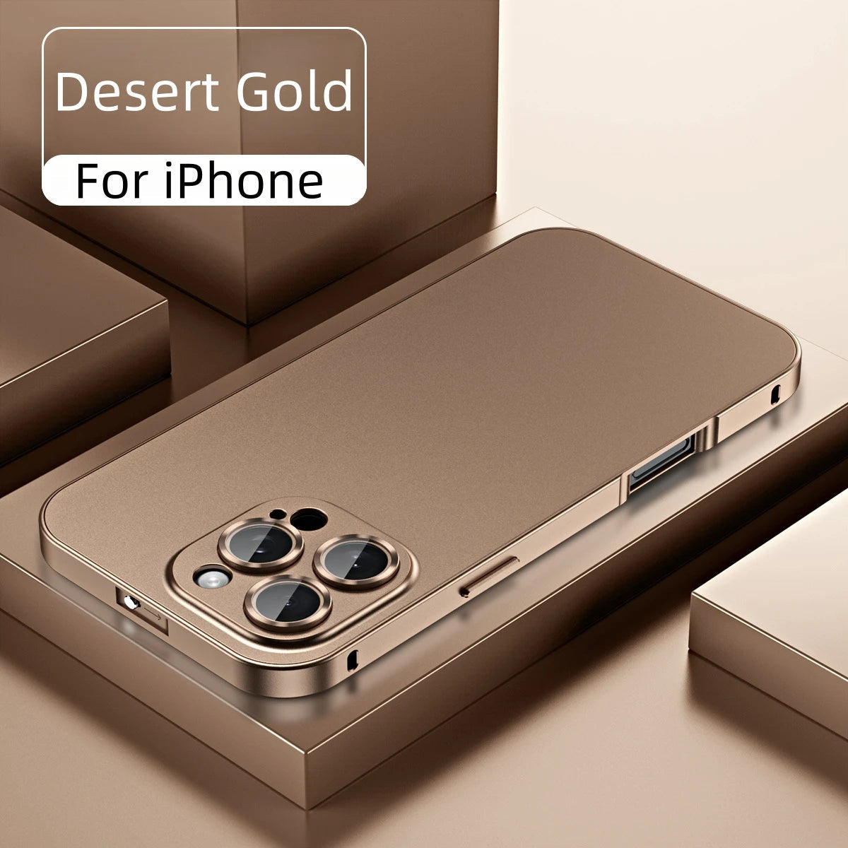 Luxury Aluminum Metal Frame Phone Case For iPhone 16 15 14 13 12 Pro Max Plus Camera Lens Glass Protect Shockproof PC Back Cover Caseverse