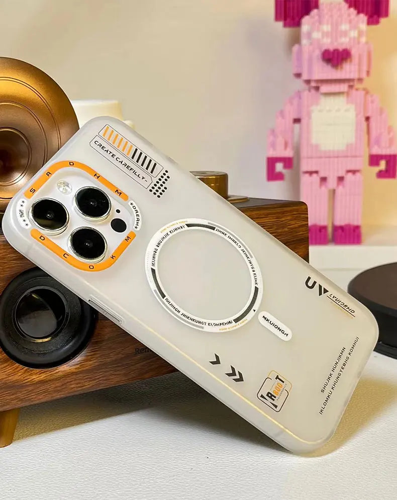 Matte Magnetic Phone Case For iPhone 16 15 14 13 12 Pro Max Megsafe Wireless Charge Frosted Back Metal Lens Frame Buttons Cover