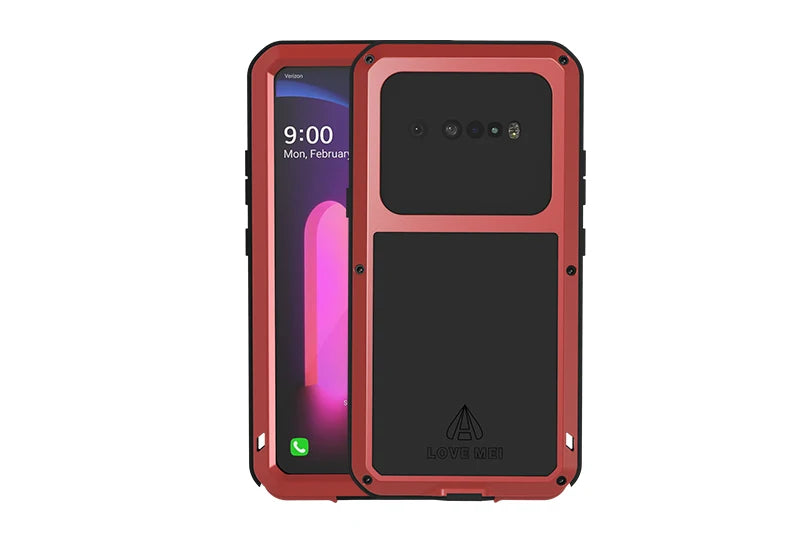 Love Mei Phone Case for  LG V60 Silicone Military Grade Metal Protective Case Shock Proof Dust Proof Cover - Caseverse