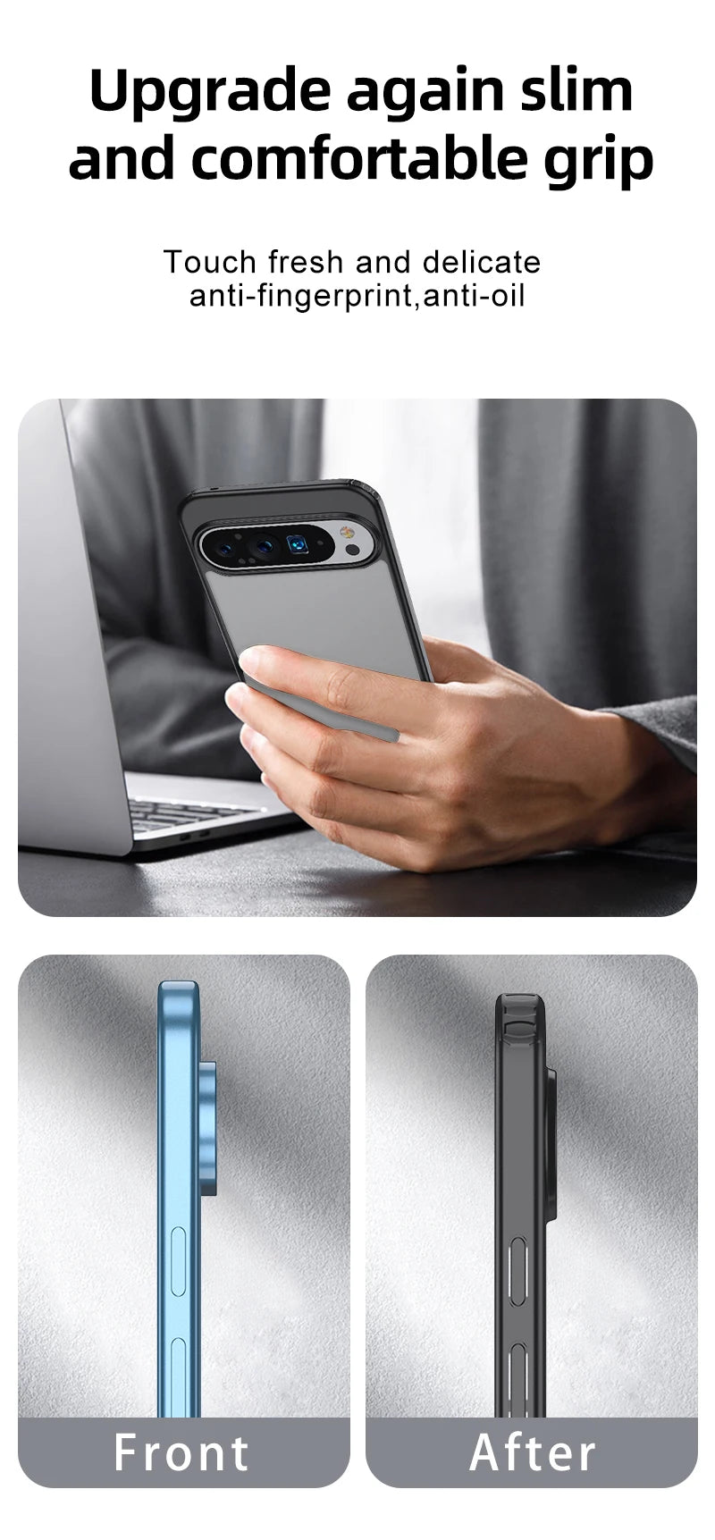 For Google Pixel 9 Pro XL 8 7 Pro 8a 7a Magsafe Case Matte White & Clear Wireless Charging Shockproof Magnetic Armor Cover Caseverse