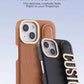 Leather Phone Case Custom Name Wristband Metal Gold Letters Personalized Cover for iPhone16 15 14 13 12 11ProMax 15 16plus Caseverse