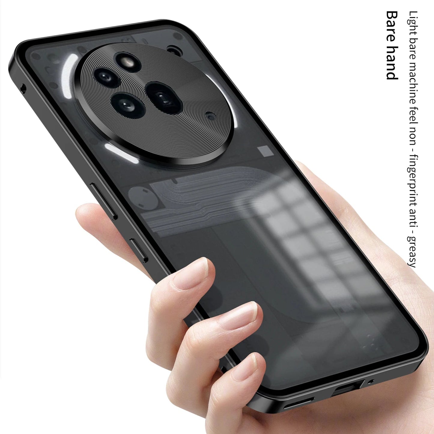 Metal Frame Lens Protection Matte Shockproof Phone Case For Nothing Phone 2A Plus Phone 3A Pro Bumper Back Cover Accessories Caseverse