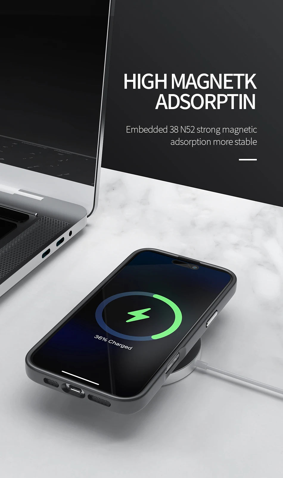 WiWU Kevlar Mobile Phone Case for iPhone 16 Pro Max TPU Frame Anti-fingerprint Case for iPhone 16 Pro N52 Magnetic Attached - Caseverse