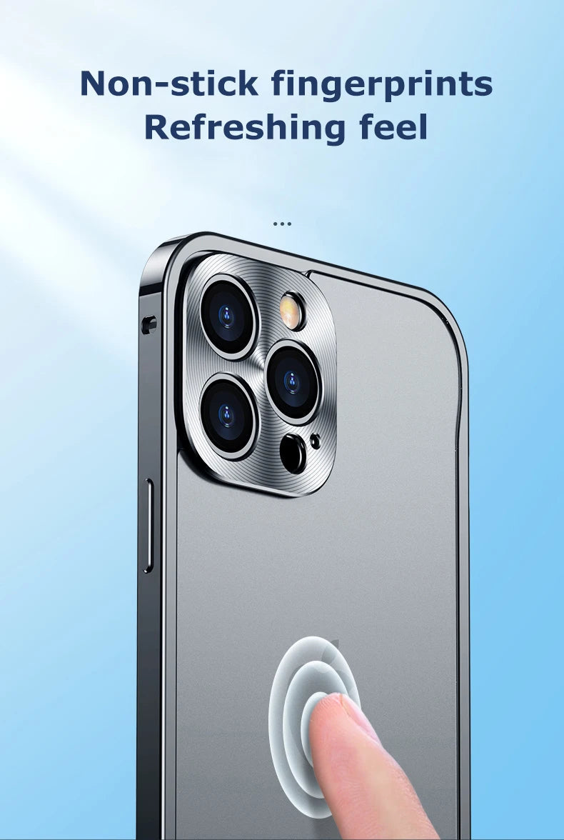 Metal Phone Cases For IPhone 12 13 14 15 16 Pro Max Plus Cover Magnetic Aluminum Frame Phone Shell For Iphone 13 Mini 14 15 Plus Caseverse