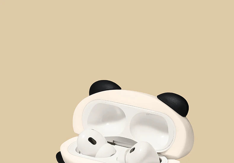 Cute Lying Panda Headphone Case For AirPods 4 (2024) Airpod Pro 1 2 3 Bluetooth Earbuds Charging Box Protective Earphone Cover Caseverse