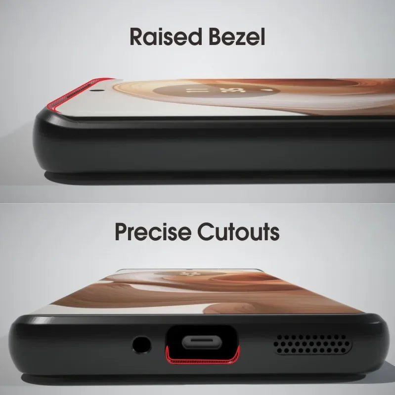 IBMRS for Motorola Edge 50 Ultra Case,(Military-Grade Protection) Shockproof Translucent  Phone Case(Camo Black) - Caseverse