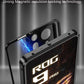 Metal Bumper Phone Case lock buckle For ASUS ROG Phone 9 Pro Single sided Tempered Glass Back Full Lens Protection Cover cases